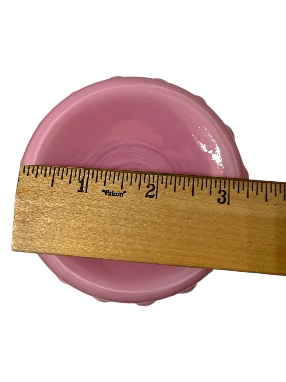 Fenton Wheat Stack Cornshock Vase Wild Rose Ruffled Rim Wheat Stack Ribbed Body - Picture 15 of 15